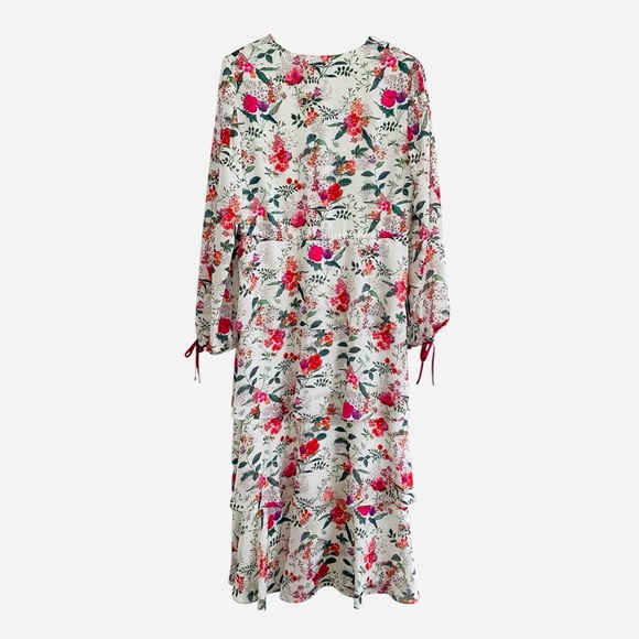 Ted Baker Millii Dress Size 6 Floral Tiered Midi Party Wedding Resort Garden - Picture 4 of 16